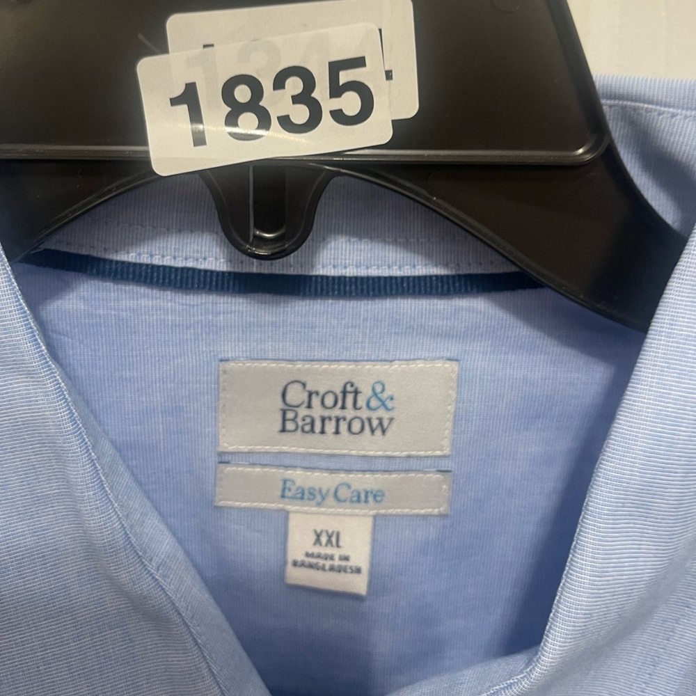 Croft & Barrow Men's Sky Blue Dress Shirt - Picture 12 of 14